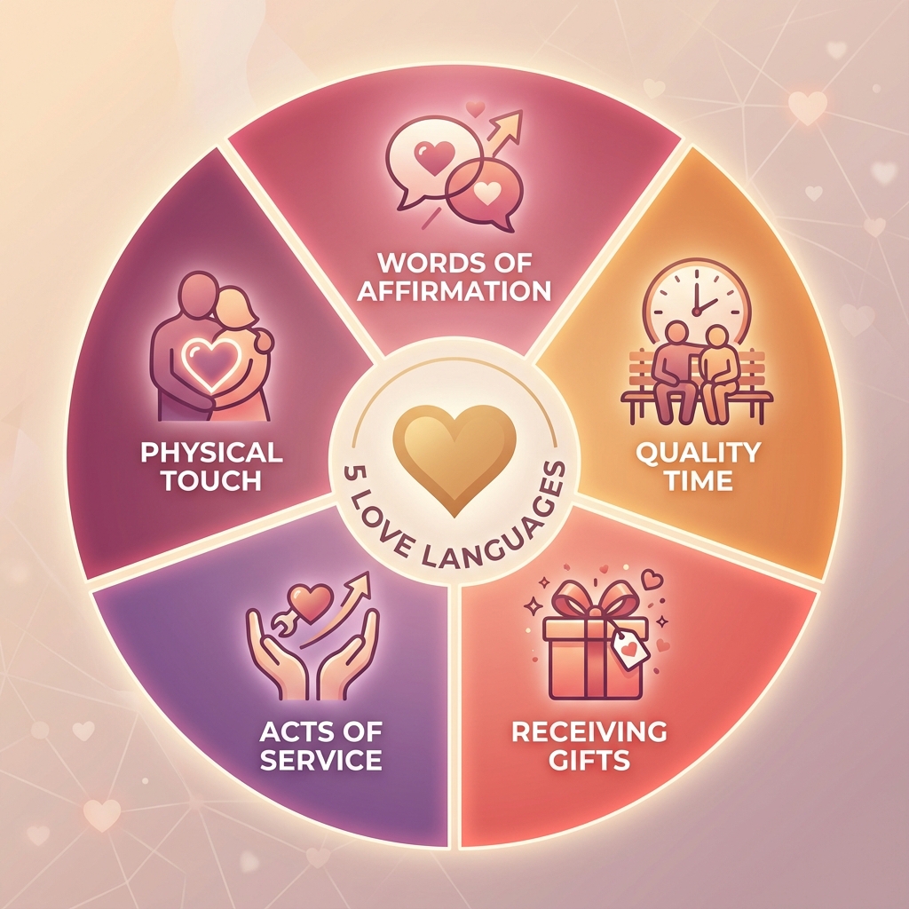 5 Love Languages Wheel Diagram